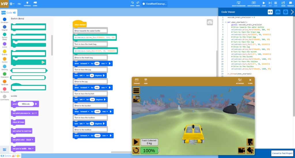 ‘Switch’ by VEX Robotics: Bridging the Gap Between Block Coding and ...